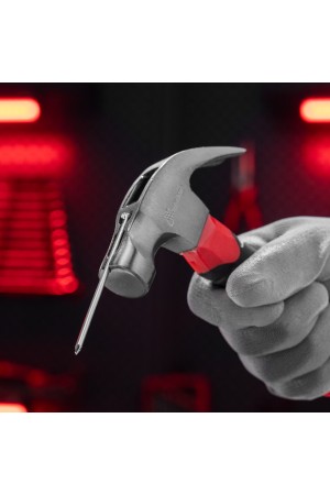 Молоток-гвоздодер мини, боек с магнитом, фибергласовая двухкомпонентная рукоятка, 250 г Matrix