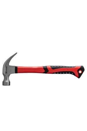 Молоток-гвоздодер, 450 г, боек 27 мм, фибергласовая обрезиненная рукоятка Matrix