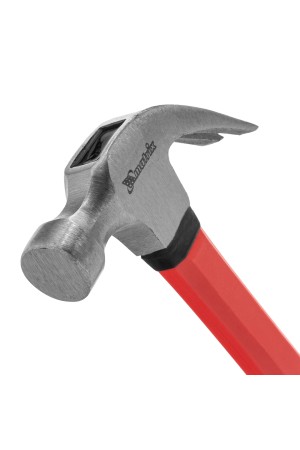 Молоток-гвоздодер, 450 г, боек 27 мм, фибергласовая обрезиненная рукоятка Matrix