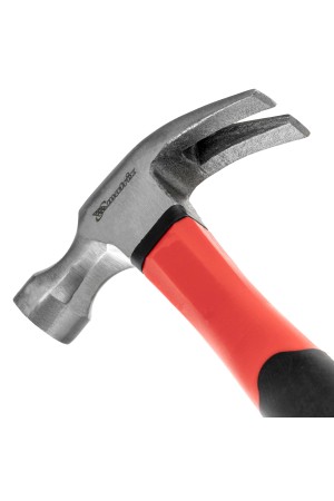 Молоток-гвоздодер optimal, 450 г, боек c магнитом, фибергласовая обрезиненная рукоятка Matrix