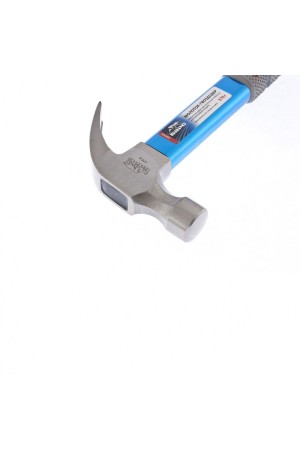 Молоток-гвоздодер 370 г, фибергласовая обрезиненная рукоятка, алюминиевая защита Барс