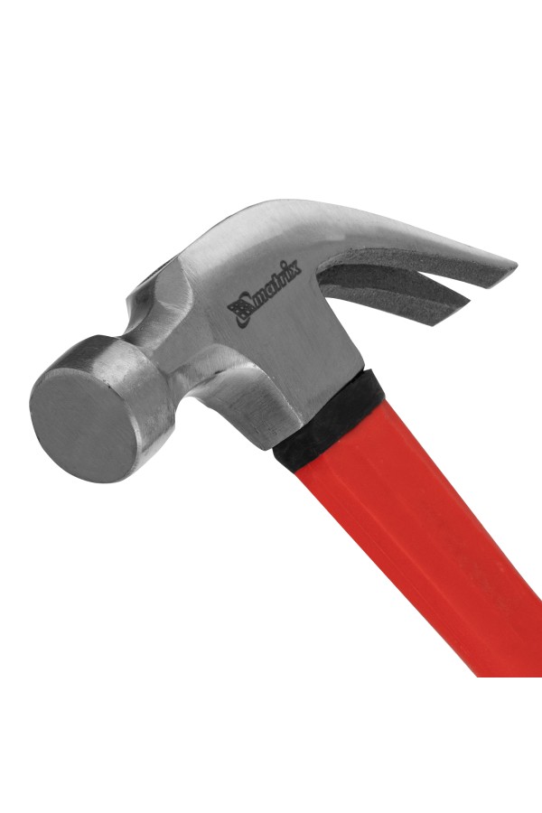 Молоток-гвоздодер optimal, 450 г, фибергласовая обрезиненная рукоятка Matrix