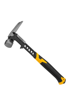 Молоток строительный 450 г, цельнокованый,боек с магнитом, двухкомп. обрезин. рук-ка Denzel