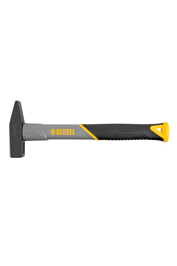 Молоток слесарный, 300 г, кованый, фибергласовая рукоятка c TPR покрытием Denzel