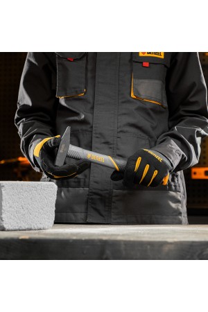 Молоток слесарный, 300 г, кованый, фибергласовая рукоятка c TPR покрытием Denzel