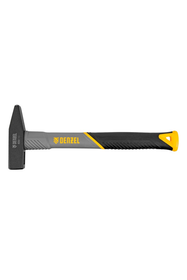 Молоток слесарный, 400 г, кованый, фибергласовая рукоятка c TPR покрытием Denzel