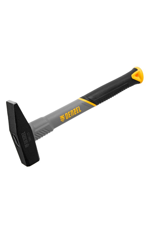 Молоток слесарный, 500 г, кованый, фибергласовая рукоятка c TPR покрытием Denzel