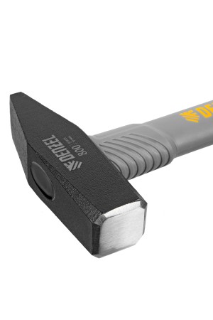 Молоток слесарный, 800 г, кованый, фибергласовая рукоятка c TPR покрытием Denzel