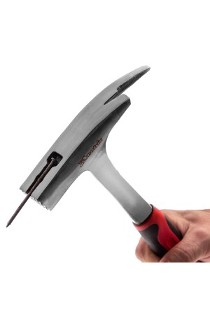 Молоток кровельщика, 600 г, цельнометаллический, двухкомпонентная рукоятка Matrix