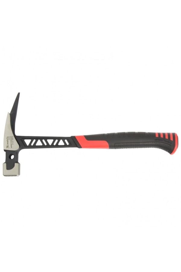 Молоток кровельщика, 600 г, цельнокованый, боек с магнитом, двухкомпонентная обрезиненная рукоятка Matrix Pro