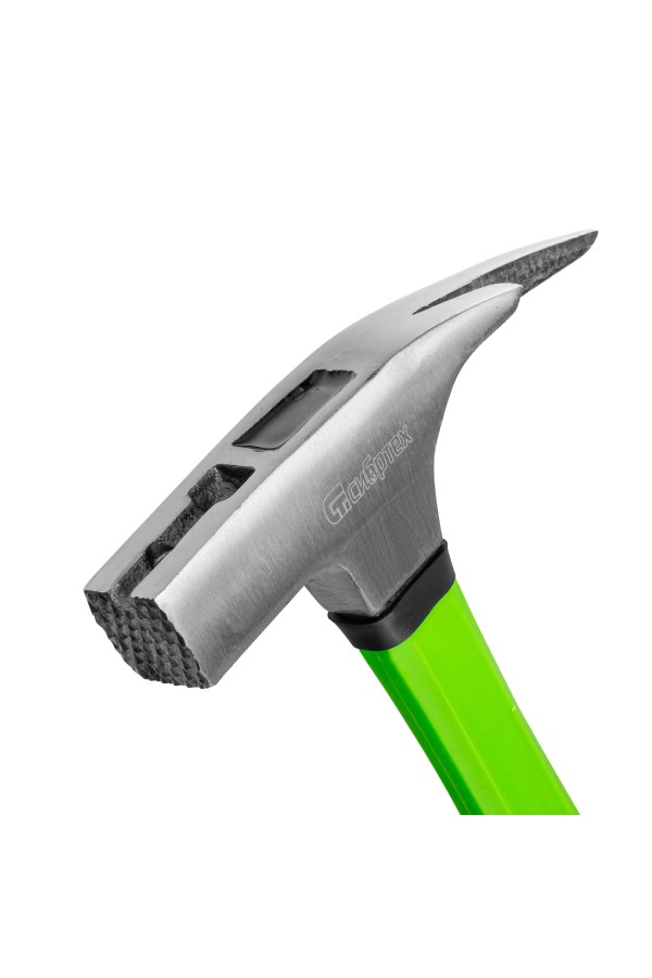 Молоток кровельщика, 600 г, фибергласовая обрезиненная рукоятка Сибртех