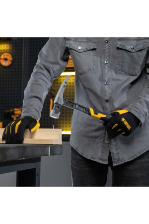 Молоток каменщика 680 г, цельнокованый, двухкомпонентная обрезиненная рукоятка Denzel