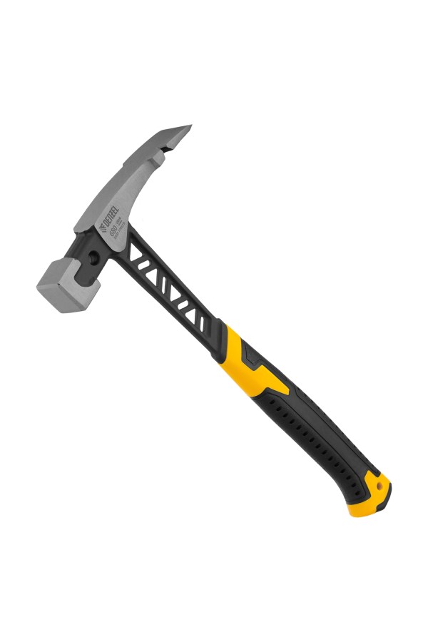 Молоток каменщика 680 г, цельнокованый, двухкомпонентная обрезиненная рукоятка Denzel