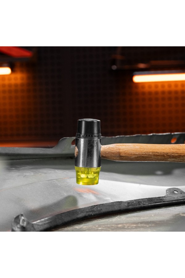 Молоток рихтовочный, бойки 35 мм, комбинированная головка, деревянная ручка Sparta