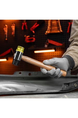 Молоток рихтовочный, бойки 35 мм, комбинированная головка, деревянная ручка Sparta