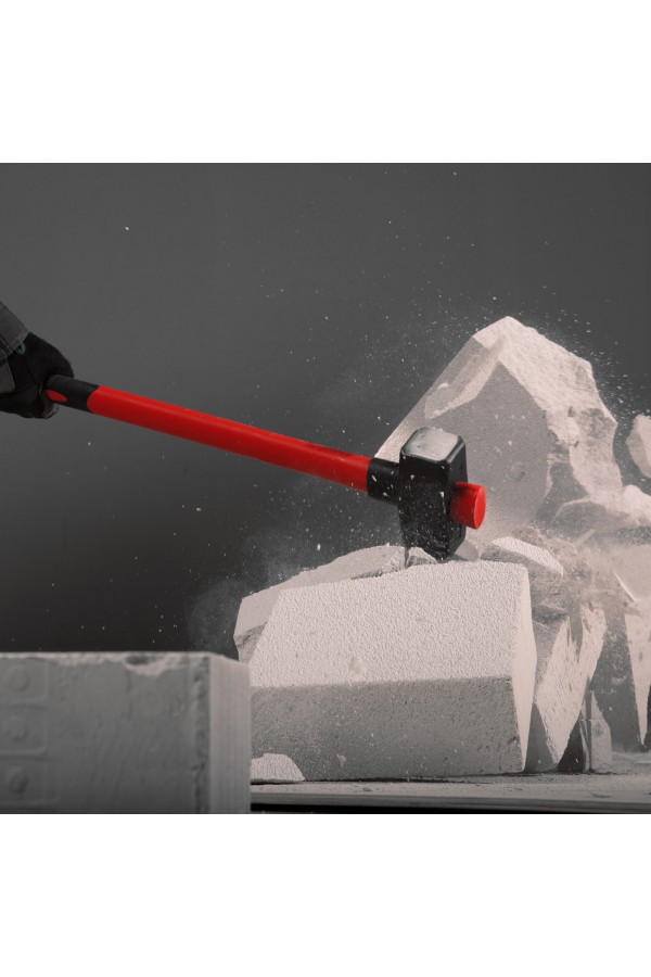 Кувалда, 3000 г, фибергласовая обрезиненная рукоятка Matrix