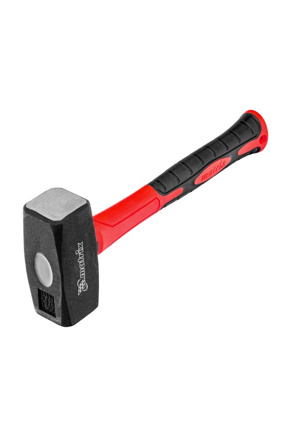 Кувалда optimal, 1500 г, фибергласовая обрезиненная рукоятка Matrix