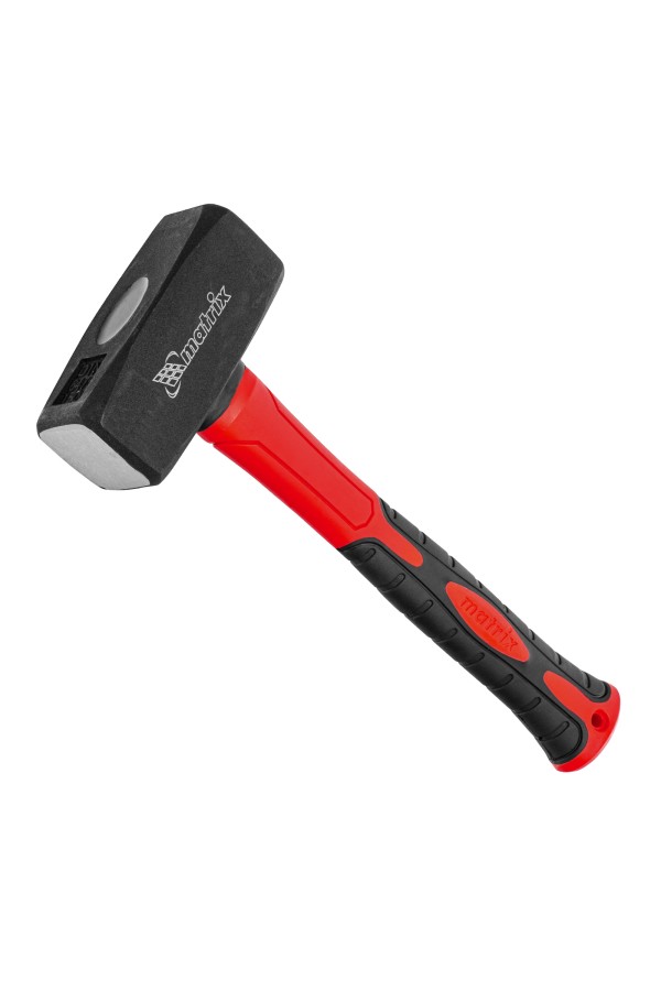 Кувалда optimal, 1500 г, фибергласовая обрезиненная рукоятка Matrix