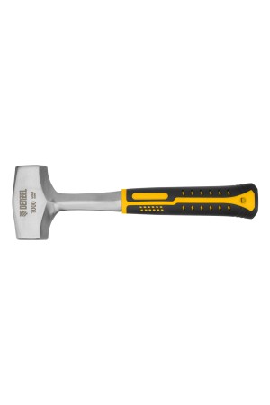 Кувалда 1 кг, цельнометаллическая, двухкомпонентная рукоятка Denzel