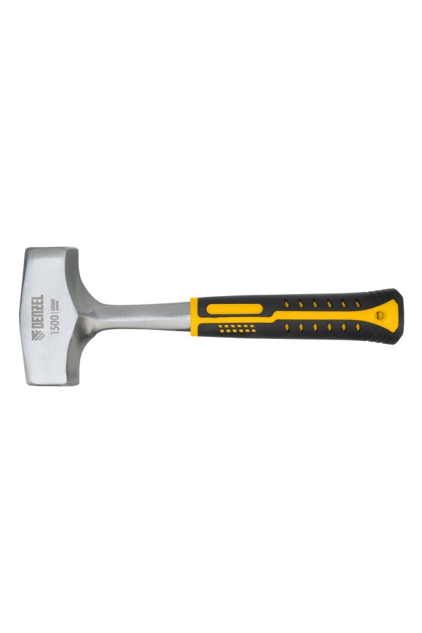 Кувалда 1,5 кг, цельнометаллическая, двухкомпонентная рукоятка Denzel