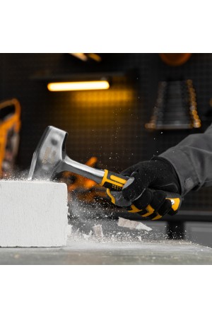 Кувалда 1,5 кг, цельнометаллическая, двухкомпонентная рукоятка Denzel