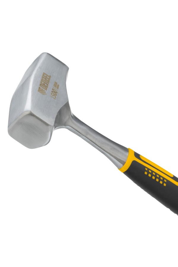 Кувалда 1,5 кг, цельнометаллическая, двухкомпонентная рукоятка Denzel