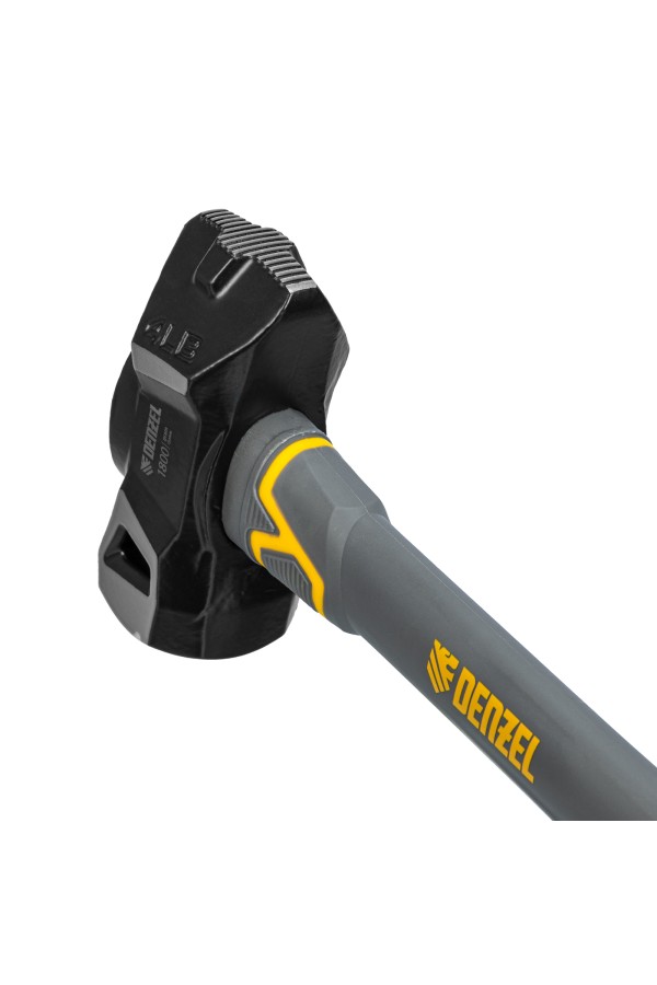 Кувалда с клиновидным бойком 1,8 кг, фибергласовая рукоятка c TPR Denzel