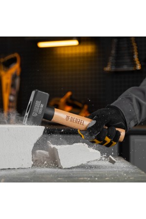 Кувалда, 1000 г, кованая головка, буковая рукоятка Denzel