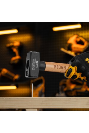 Кувалда, 1000 г, кованая головка, буковая рукоятка Denzel