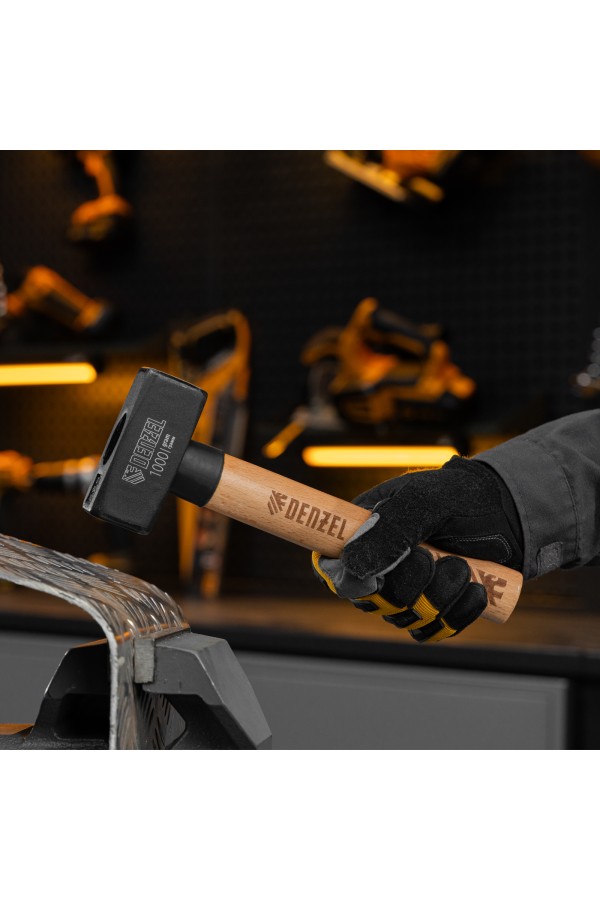Кувалда, 1000 г, кованая головка, буковая рукоятка Denzel