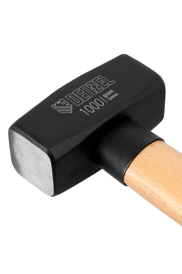 Кувалда, 1000 г, кованая головка, буковая рукоятка Denzel