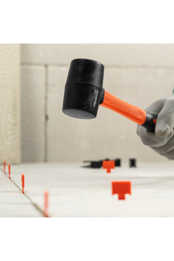 Киянка резиновая, 225 г, черная резина, фибергласовая рукоятка Sparta