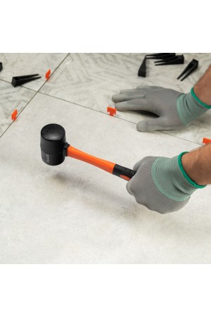 Киянка резиновая, 225 г, черная резина, фибергласовая рукоятка Sparta