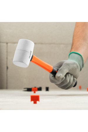 Киянка резиновая, 225 г, белая резина, фибергласовая рукоятка Sparta