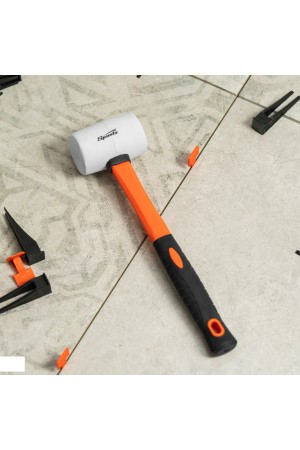 Киянка резиновая, 225 г, белая резина, фибергласовая рукоятка Sparta