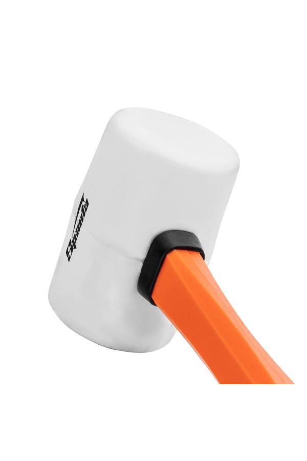 Киянка резиновая, 450 г, белая резина, фибергласовая рукоятка Sparta