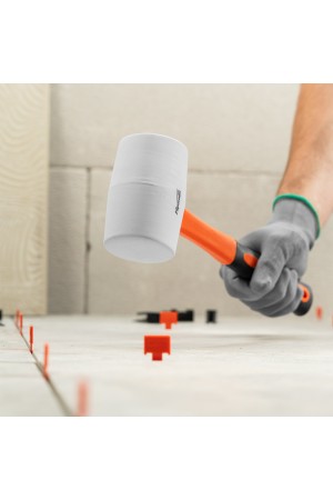 Киянка резиновая, 680 г, белая резина, фибергласовая рукоятка Sparta