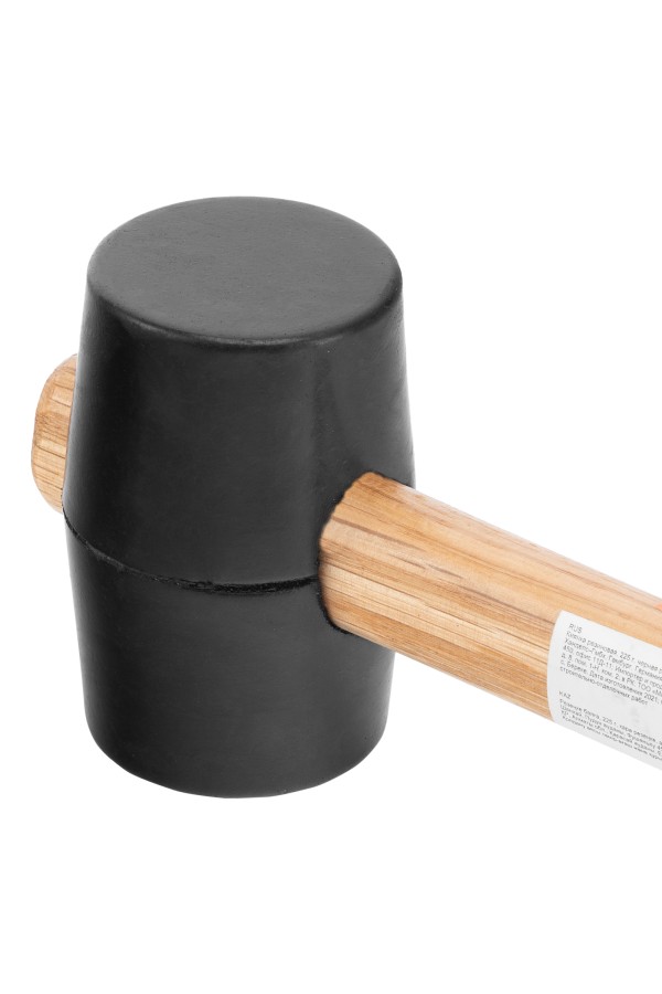 Киянка резиновая, 225 г, черная резина, деревянная рукоятка Sparta