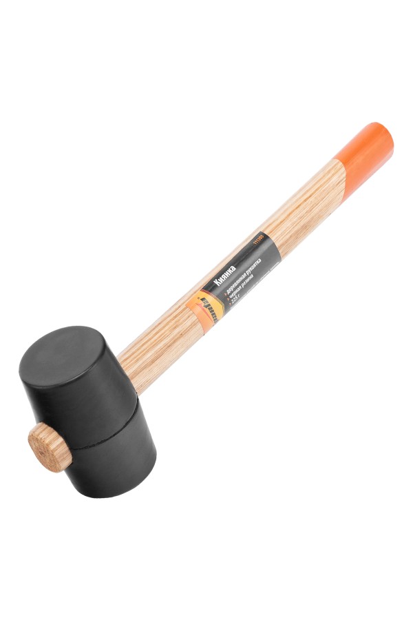 Киянка резиновая, 225 г, черная резина, деревянная рукоятка Sparta
