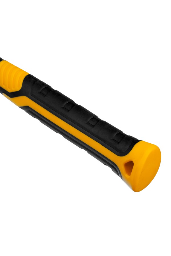 Киянка резиновая, 225 г, черная, фибергласовая рукоятка c TPR покрытием Denzel