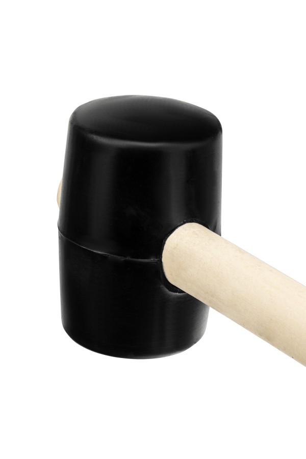 Киянка резиновая, 450 г, черная резина, деревянная рукоятка Sparta