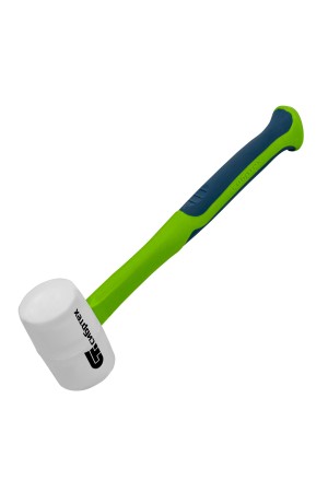 Киянка резиновая, 450 г, белая резина, фибергласовая рукоятка Сибртех