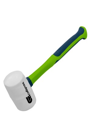 Киянка резиновая, 680 г, белая резина, фибергласовая рукоятка Сибртех