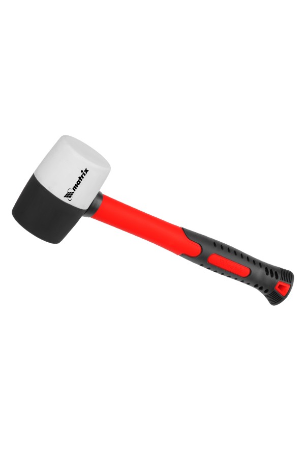 Киянка резиновая, 225 г, черно-белая резина, фибергласовая рукоятка Matrix