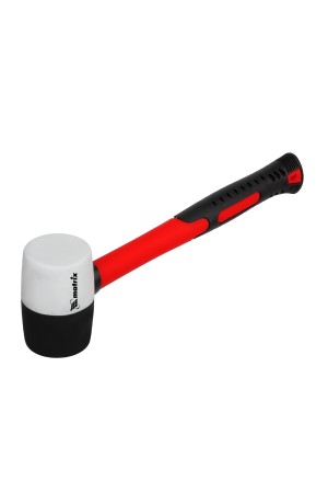 Киянка резиновая, 225 г, черно-белая резина, фибергласовая рукоятка Matrix