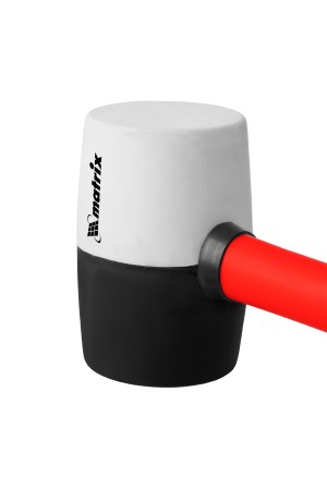 Киянка резиновая, 450 г, черно-белая резина, фибергласовая рукоятка Matrix