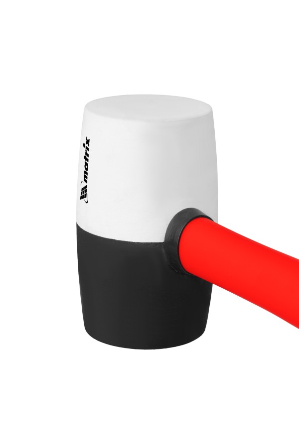 Киянка резиновая, 680 г, черно-белая резина, фибергласовая рукоятка Matrix