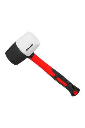 Киянка резиновая, 680 г, черно-белая резина, фибергласовая рукоятка Matrix