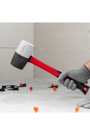 Киянка резиновая, 910 г, черно-белая резина, фибергласовая рукоятка// Matrix