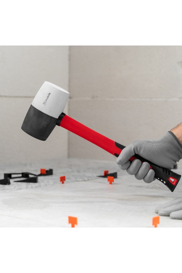 Киянка резиновая, 910 г, черно-белая резина, фибергласовая рукоятка Matrix